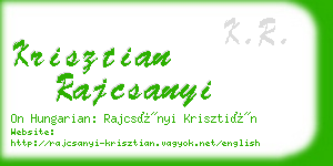 krisztian rajcsanyi business card